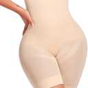 Seamless Slip Shorts for Women Under Dress Shaping Boyshorts Panties Tummy Control Shapewear, Nude Thigh Slimmer