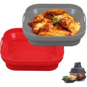 Silicone Air Fryer Liner for Ninja Crispi, 2 Pack Liners Silicone Pot