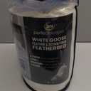 Serta Goose Feather Down Fiber Cotton Comforter Queen Size - 100% Cotton Duvet Insert - Hotel Luxury Hypoallergenic Bedding Comforter All Season Medium Warmth 90 x 90 Inch White