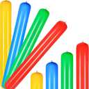Deekin 4 Pcs Pool Inflatable Sticks Inflatable Pool Noodles Colorful PVC Outdoor Water Games Giant Blow up Noodles for Swimming Pools Adults Beach Lake Party, 41.34 Inch
