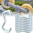 Frienda 50 Pack Wobble Roller Retainer Rings Clips Boat Wobble Roller Clips 3/16 Inch Ring Diameter Fits 1-1/8 Inch Shaft Size for Marine Boat Trailer Accessories Replacement Hardware