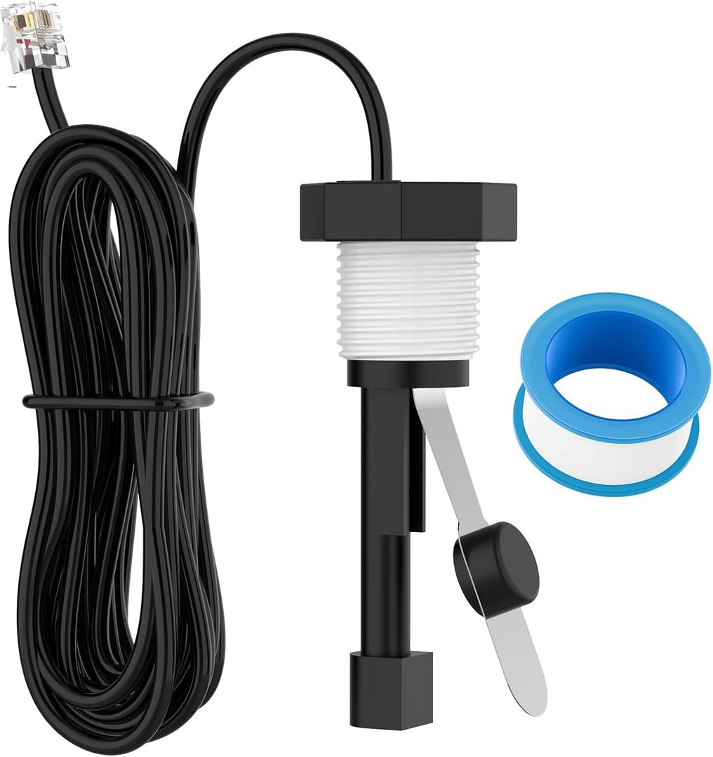 Flow Switch, GLX-FLO-RP for Hayward Goldline Aquarite Salt System Metal Pool Flow Sensor Suitable Hayward Salt Cell and Chlorine Generator with 15ft Cable
