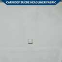 Self Adhesive Headliner Fabric W/Foam Backing Interior Trim DIY Roof Repair Replace for Car RV SUV Automotive Suede Fabric 80"Lx47"W 1 Pcs Light Gray