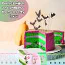 12 Set Witch Party Bracelets Bulk With Cards and Organza Bags Pink Green Princess and Witch Musical Movie Fan Adjustable Friendship Matching Bracelets Gifts For Birthday Party Favor Supplies