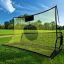 Portable Soccer Rebounder Net, 2 in 1 Soccer Goal Net for Passing and Volley, Soccer Trainer for Team or Solo Training, Soccer Practice Equipment,7ftx4ft