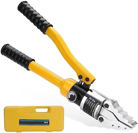 faruijie Integral Hydraulic Flange Spreader,8T Portable Manual Flange Splitter Alloy Steel Pliers Max Spread 1-3/16" Fast Oil Return for Pipeline Maintenance YQ-30