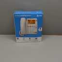 AT&T CL4940 Corded Standard Phone with Answering System and Backlit Display, White