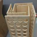 104-Hole Wooden Essential Oil Display Rack, 8 Tiers Rotating Pine Organizer for Home, Beauty Salon, Perfume Store, Hold 5ml & 15ml Bottles, Space-Saving Countertop Holder, Easy Access, 9.44*15.74in