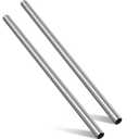 Hicarer 2 Pcs 1" OD 304 Stainless Steel Tubing 24 Inch Length Thickened Pipe Wall & Weldable Tubing 16 Gauge Round Metal Tube Industrial for Home Furnishing, Machinery