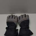 MCTi Ski Gloves,Winter Waterproof Snowboard Snow 3M Thinsulate Warm Touchscreen Cold Weather Women Gloves Wrist Leashes Grey Large