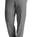 Champion Men's Cinched-Bottom Lounge Pants, Standard Fit, Lightweight 100% Cotton(Gray, XL)