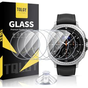 2 x 6-Pack Screen Protector for Samsung Galaxy Watch 8 Classic 46mm, 9H Tempered Glass, HD-Clear, Anti Scratch, Bubble Free, Easy Installation