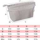 Vercord Premium Nylon Purse Organizer Tote Handbag Insert Organizers Bag in Bag Zipper 13 Pockets 5 Sizes