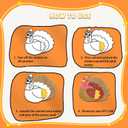 MLOLM 24 Sets Thanksgiving Sand Art Kit, DIY Fall Harvest Pumpkin Painting Craft with Colored Sand, Create Your Own Autumn Themed Art for Home Party Festival Activity Decor and Holiday Gift