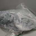 JOLLYVOGUE Small Dog & Cat Beds for Indoor Cats - 20 inches Calming Donut Dog Bed for Kittens & Puppies, Washable Round Fluffy Plush Faux Fur Pet Beds (Smoke Grey)