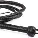 HADZAM Professional Equestrian Bull Whip for Horse Communication & Livestock Guidance - Premium Cowhide Leather Sport Whip for Equestrian Arts & Cattle Guidance