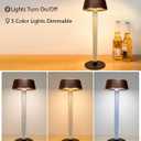 Cordless Table Lamps Set of 2,Lava lamp,Bubble stem,Water Droplet stem,Crystal Effect,5000mAh Battery Operated, 3 Color Stepless Dimming Up, for Restaurant/Bedroom/Bars/Outdoor Party/Camping/Coffee (Gold brown-2Pack)