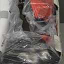 QPAU 2-Person Inflatable Snow Sled with Premium Canvas Cover, Heavy Duty Sled with Backrest & Reinforced Handles, Snow Tubes for Kids & Adults, Winter Inflatable Toys (Red)