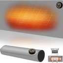 Heated Desk Pad,Heated Mouse Pad 5 Heating Levels & 3 Hours Auto Shut-Off Waterproof PU,Heated Desk Mat  31.5 x 13 inch for Office,Gaming,Foot Warmer(Grey)