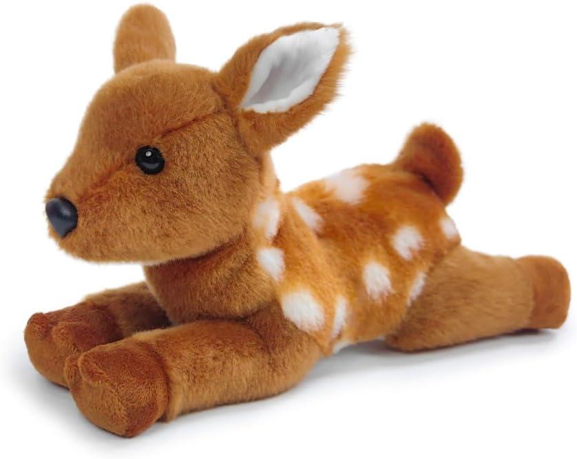 Deer Stuffed Animal for Kids,8 inch Realistic Animal Plush Toy Lying Down Posture Animals,Plush for Boys Girls Adult Birthday Hug Teaching(S-Deer)