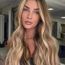 Long Blonde Wig for Women 26Inch Wavy Curly Ombre Blonde Hair Wigs Synthetic Hair Replacement Wig Heat Resistant Hair Wig for Daily Party Use(26'' Ombre Blonde)