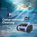 SAT20 Pro Robotic Pool Cleaner for Inground Pools, AI Sonar Smart Navigation, Cordless, 180-Mins Battery Life, Blue (Pale Blue)