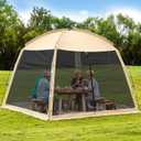 12'x12' Camping Screen Tent - Portable Screen Canopy 8-10 Person&Instant UV Resistant Sun Shelter,Easy to Set Up&Mosquito Net Tent&Waterproof,Suitable for Family Camping Trip,Backyard,Picnic, X-Large