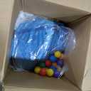 Inflatable Bounce House with Slide, Jumping Castle with Blower and Wave Pool, Basketball Rim, Long Tunnel