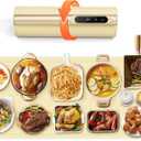 Graphene Food Warming Mat, Extra Large (XXL 36x 16") Electric Warming Tray with 6 Temp Settings, Portable Food Warmers for Buffets Party Countertop, Practical Gifts for Mom Wife, Beige