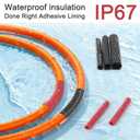 220 Pcs Heat Shrink Tubing Kit-3:1 Ratio Adhesive Lined,Marine Grade Shrink Wrap, Industrial Heat-Shrink Tubing (Black,Red)