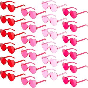 SCIONE Kids Heart Sunglasses Gift Sunglasses , 24Pack Party Favors Heart Sunglasses for Kid Boy Girl - Glasses Colorful Birthday Party Supplies, Beach, Pool Party Favors, Goodie Bag Stuffer
