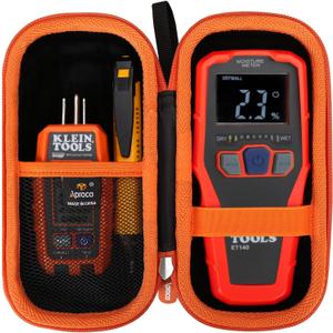 Aproca Storage Case Compatible with Klein Tools ET140 Pinless Moisture Meter/Klein Tools 80023P Tool Set -Portable Hard Bag (Case Only)