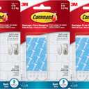 Command Water-Resistant Adhesive Refill Strips, Large (Pack of 12)  Damage-Free Hanging for Bathroom Hooks & Shower Caddies in Humid Areas, No Tools Needed, Holds 5 lb