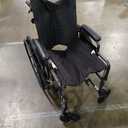 Medline Reclining Wheelchair, 18", with Elevating Leg Rests, Durable Vinyl, 300 lb. Weight Limit, Reclines 90 to 140 Degrees