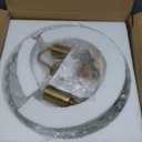 Semi Flush Mount Ceiling Light Fixture Vinatge Gold Ceiling Lights Mid Century Modern Clear Glass Close to Ceiling Lighting Fixtures for Bedroom Hallway Foyer Bathroom Kitchen Laundry Room Nursery