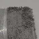 LuxUrux Bathroom Rug Set 2 Piece, Soft Absorbent Cheinlle Microfiber Bath Mat with Contour Toilet Rug, Non-Slip, Machine Wash Dry, Plush Shaggy Mats for Bathroom (20"x 30"+20"x 20" U-Shaped Gray) (Dark Grey)