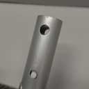 POOLAZA Pool Brush Head with Round Ends, Heavy Duty Pool Brushes for Cleaning Pool Walls, Floors Steps & Corners, 17.5" Pool Brush with Sturdy Aluminum Handle & Durable Nylon Bristles (Yellow)