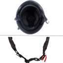 German Style Motorcycle Half Helmet Open Face Adult Men Women DOT Approved Retro Helmet，Matte Black (Middle)