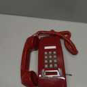 Sangyn Retro Wall Phones for Landline with Mechanical Ringer Corded Telephone Wall Mounted with Indicator Waterproof Old Style Landline Phones for Home Kitchen, Red