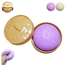 Squishy Dumplings Toy,Anxiety Relief Fidget Toy,Soft Squeeze for Adults (Purple)