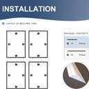 NeatiEase 4 Set Peel and Stick Wall Molding Trim Kit, 16" x24" Premade Wainscoting Panels, Self Adhesive Moulding Panel for Interior Walls Picture Frame