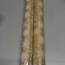 2 x CAKKVDE Vintage Christmas Wrapping Paper Roll - Kraft Gift Wrap with Jute Twine | 17 Inch x 49 Feet Durable Holiday Wrapping Paper for Gifts(White snowflakes)