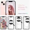 2 x HATOSHI for iPhone 13 Case, Liquid Silicone Upgraded [Camera Protection] with [2 Screen Protectors], Soft Anti-Scratch Microfiber Lining Shockproof Phone Case for iPhone 13 6.1 inch, Chalk Pink