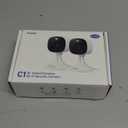 AOQEE 2K Cameras for Home Security-Outdoor/Indoor Camera for Dog/Cat/Pet/Nanny/Baby/Elderly, Color Night Vision, White Light, Siren, 24/7 SD Recordings, Works with Alexa, Plug in (C1-White-2pack-2.4G)