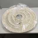 Bergamot 3D 25,17.7",13.7" Extra Large Cotton Rope Woven Wall Hanging Dcor, Set of 3 Round Boho Wall Baskets. Oversized Wall Art for Living Room, Bedroom, Nursery (beige, coffee brown, black)