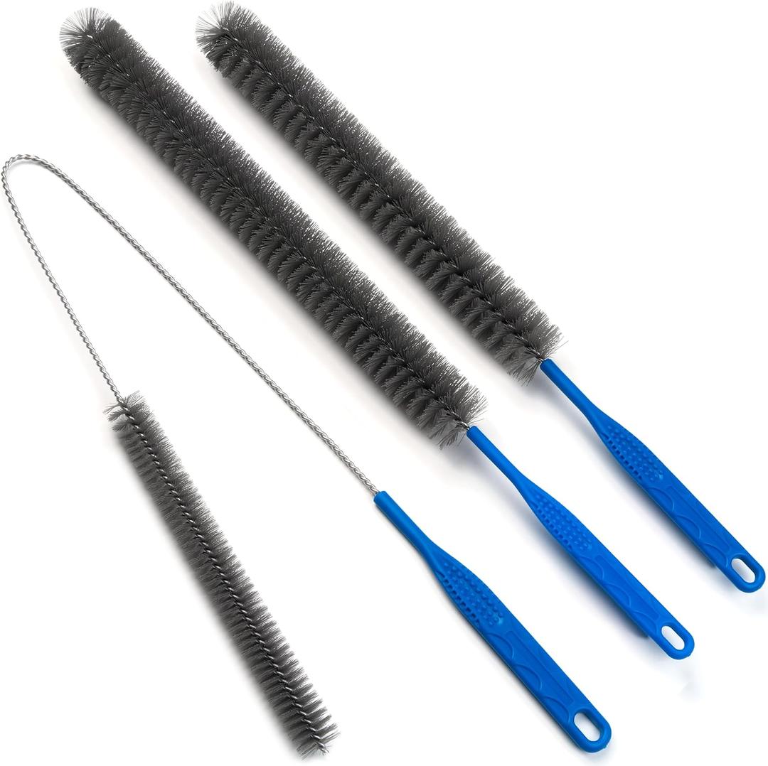 Refrigerator Coil Cleaning BrushSewer Set Brush Clog Remover,for Toilet, Kitchen Sink, Sewer, Bathroom Bathtub Hair Clogging Cleaning ToolLong Drain Brush