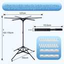 Pool Towel Rack Outdoor, Heavy Duty Outdoor Towel Rack,Adjustable 75 in Free Standing Rack for Pool Spa, Drying Swimsuits