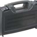 Plano Protector Series Single Pistol Case, Small, Black, Hunting Gun Case with Padlock Tabs and Foam Padding, Hard Plastic Pistol Case