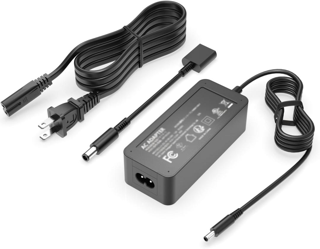 Charger Fit for Dell Inspiron 15 14 17 13 11 3000 5000 7000, Fit for Latitude, Vostro, XPS Series (Safety Certified by UL) 65W 45W Round Tip