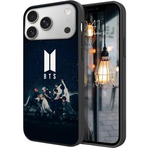 Compatible for iPhone 17 Pro Case, Cool Unique Design Soft TPU Shockproof Case for Men/Women/Girl/Boy(Fashion-BTS-15) (Pattern-9)